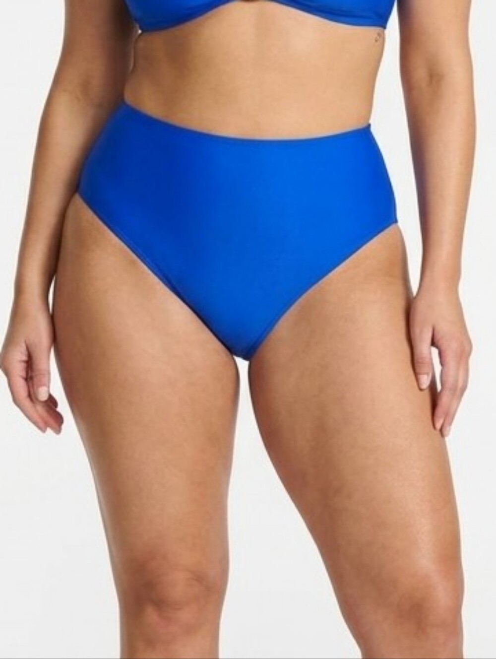 High-Waist Bikini Bottoms - Royal Blue Plus Size 2X 20W/22W